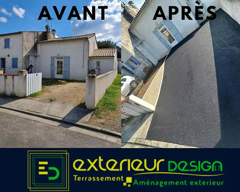 Cour : avant / après