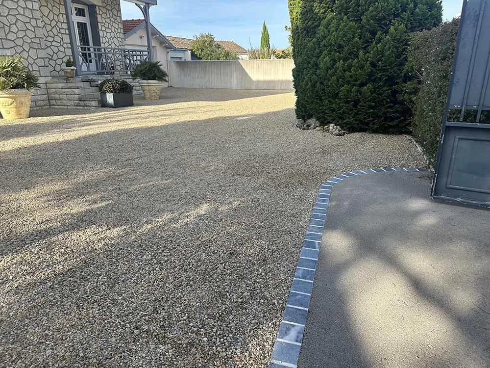Détail de réalisation : Gravillonnage